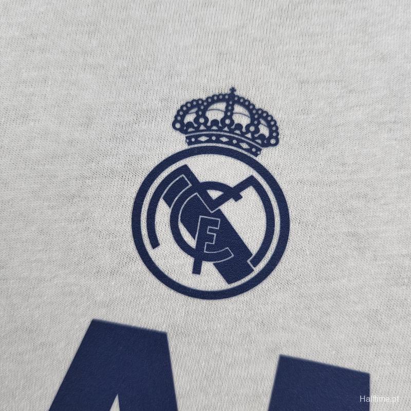 22 23 Real Madrid Mens Campeón 35 T-Shirt Grey  #K000173