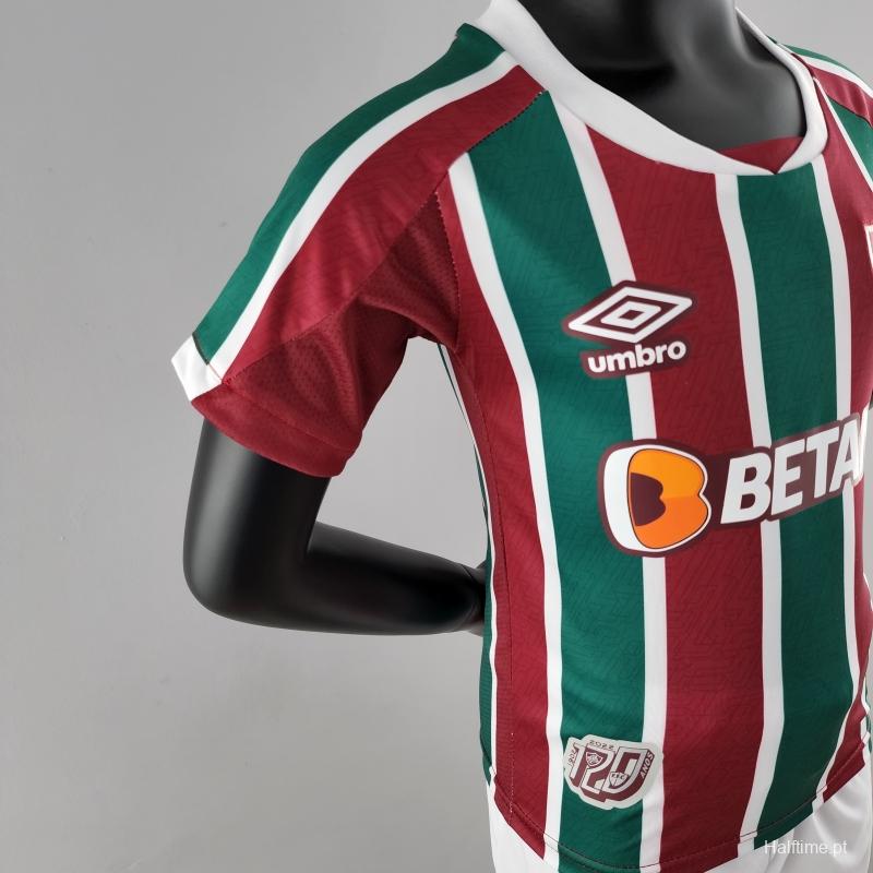 22/23 Kids Kit Fluminense Home Size16-28 Soccer Jersey