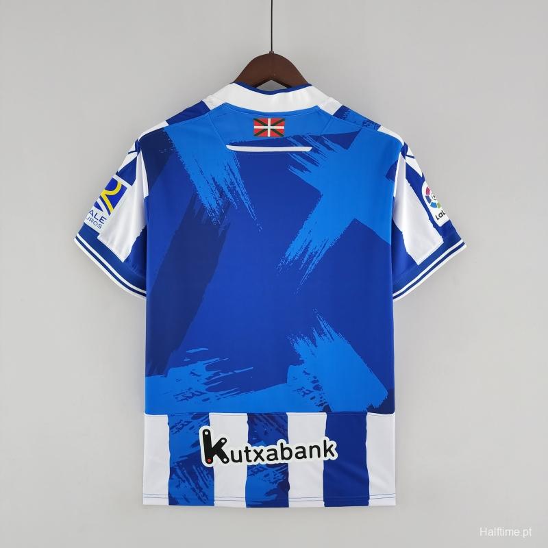 22/23 Real Sociedad Home Soccer Jersey