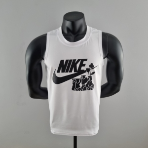 2022 Nike White Vest Shirts  "Nike Sport /Flower Logo"#K000195