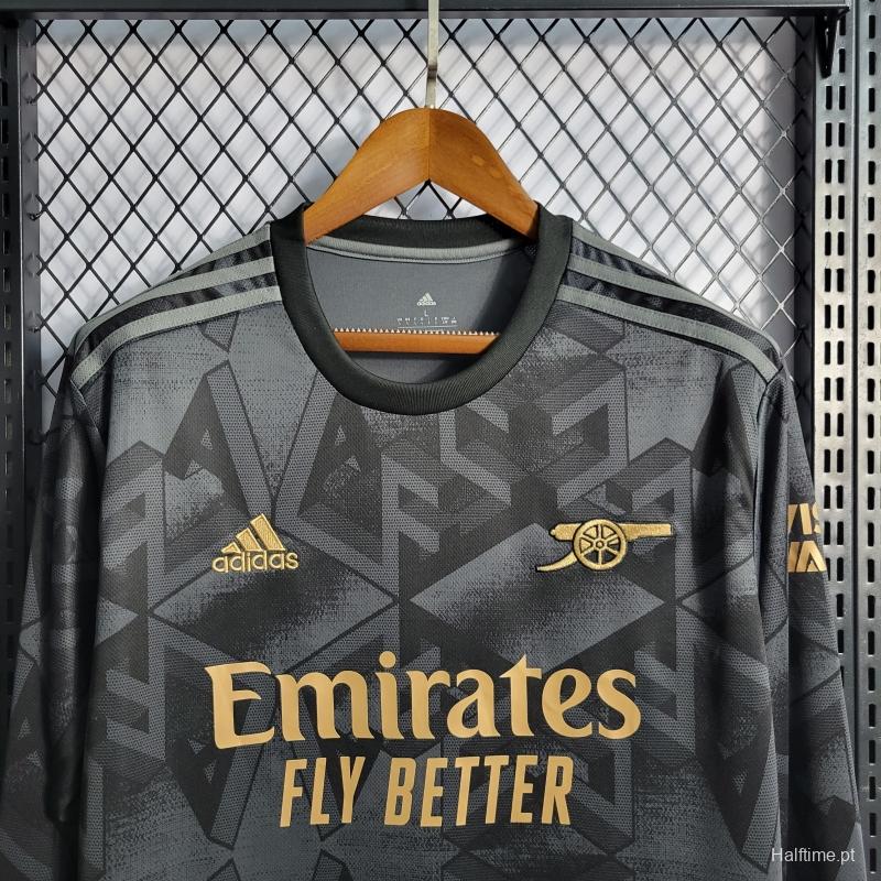 22/23 Long Sleeve Arsenal Away Soccer Jersey