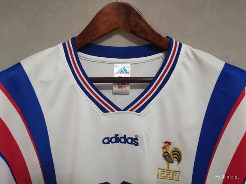 Retro 1996 France Away Soccer Jersey