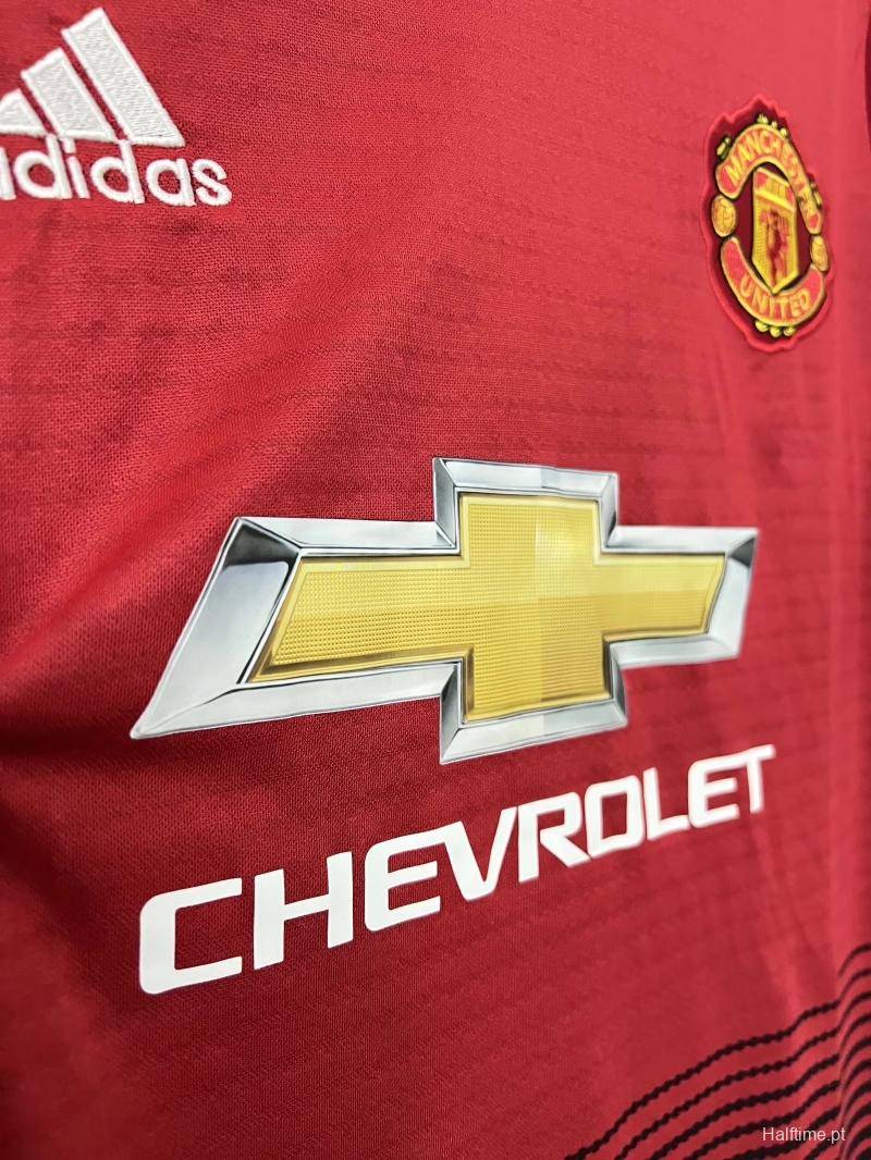 Retro 18/19 Manchester United Home Soccer Jersey