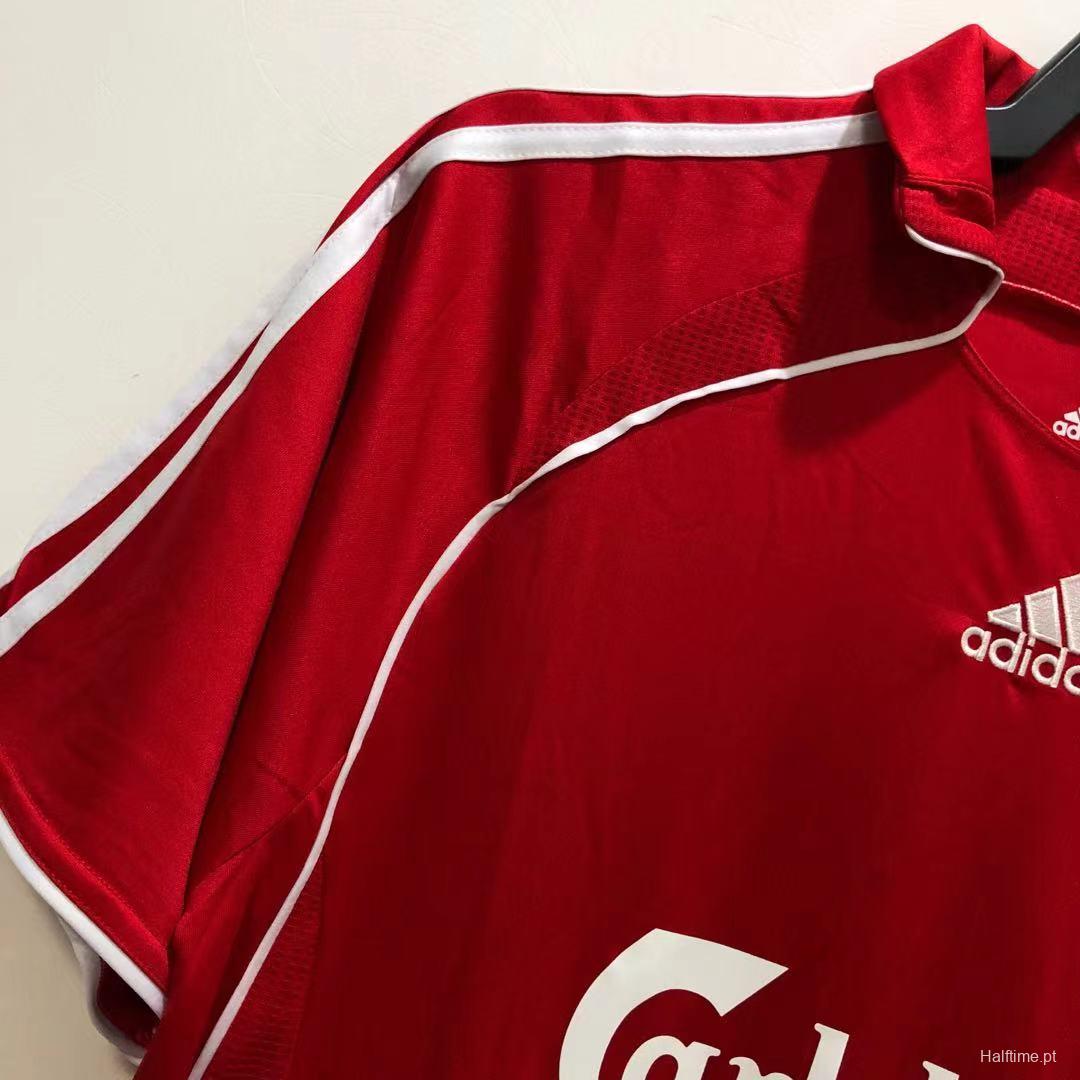 Retro 06/08 Liverpool Home Soccer Jersey