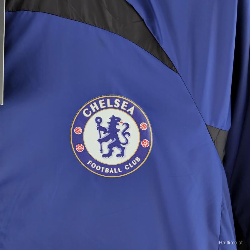 22/23 Chelsea Windbreaker Blue & Black