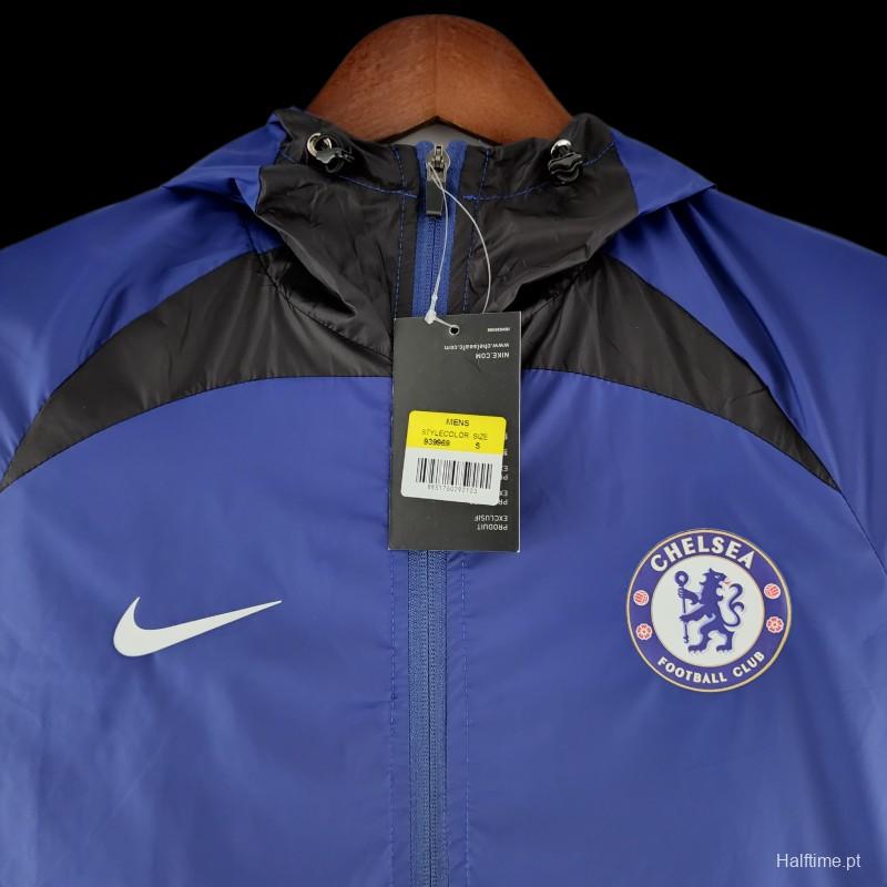 22/23 Chelsea Windbreaker Blue & Black