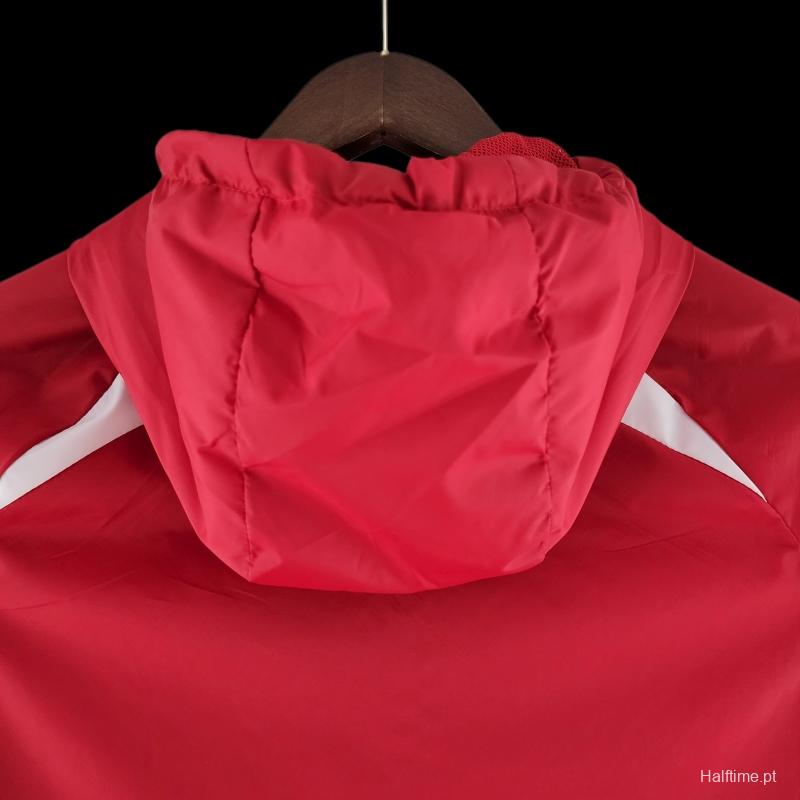 22/23 SC Internacional Windbreaker Red And White