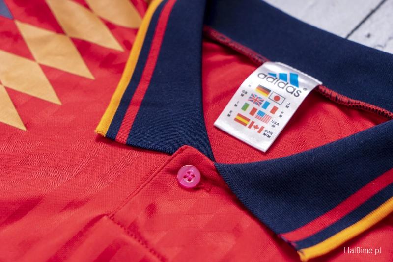 Retro 1994 Spain Home Soccer Jersey