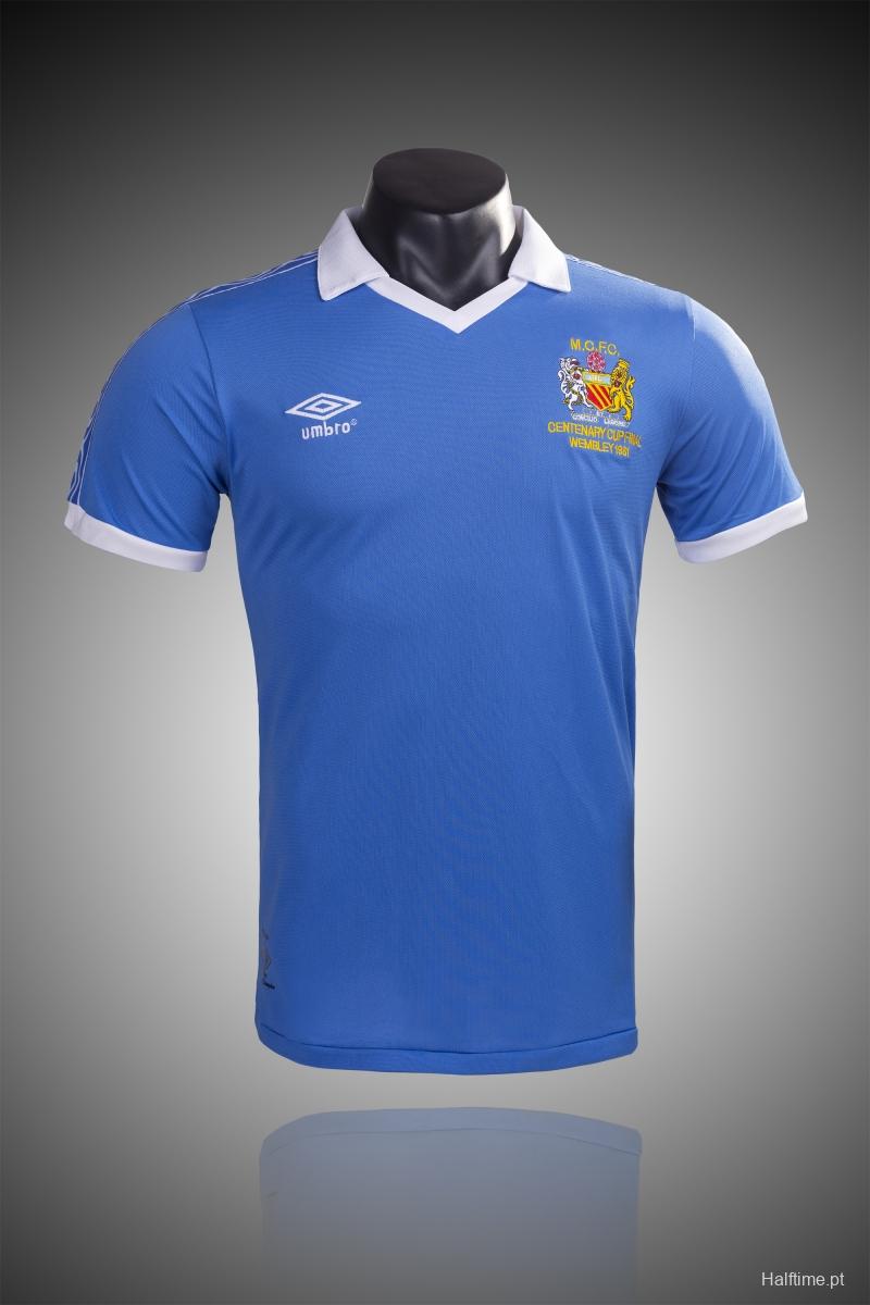 Retro 81/82 Manchester City Home Soccer Jersey