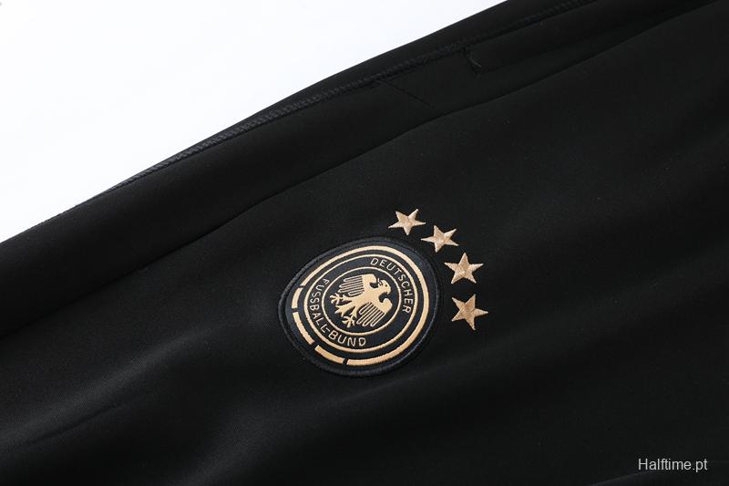 2022 Germany White Full Zipper Tracksuit