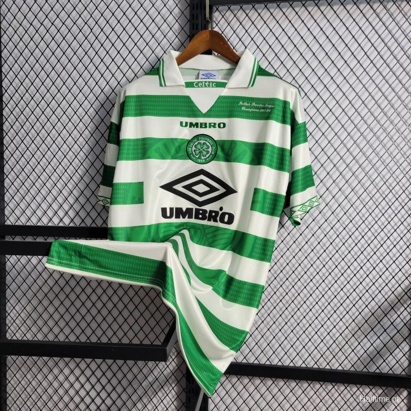 Retro 98/99 Celtic Home Champion Jersey