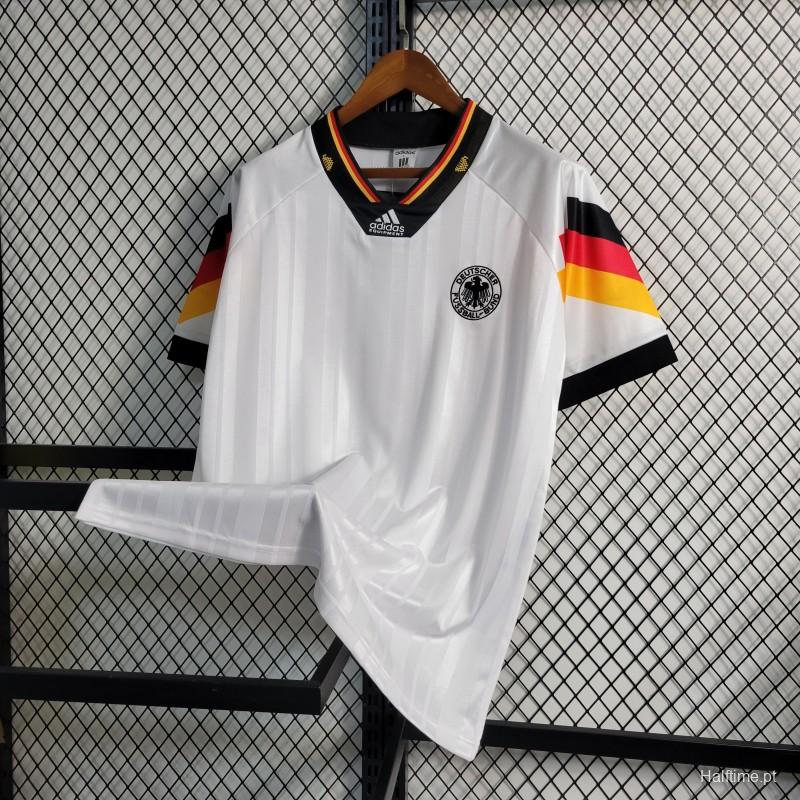 Retro 1992 Germany Home Soccer Jersey