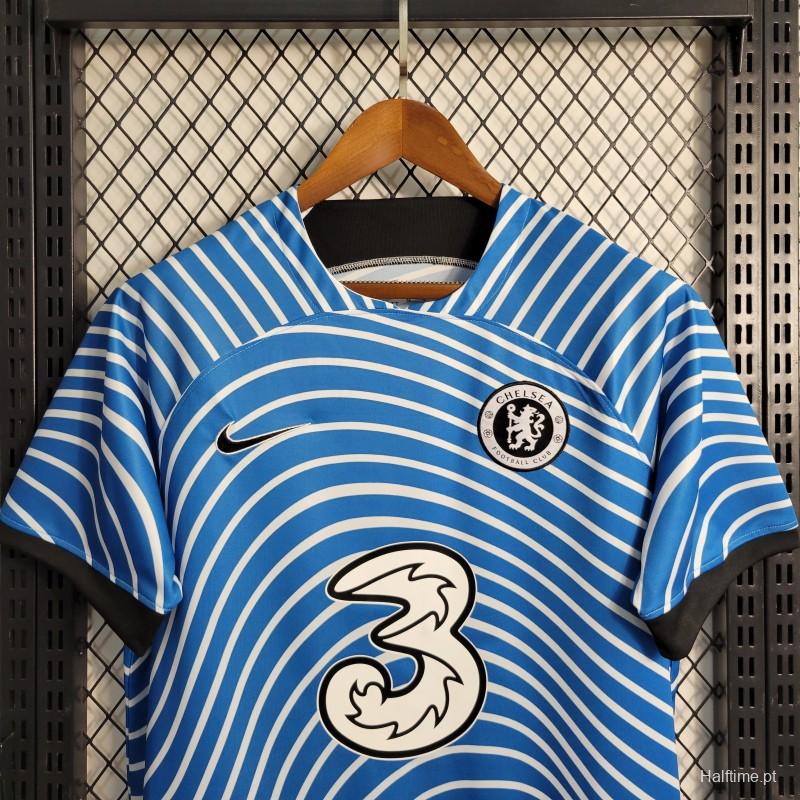 23-24 Chelsea Training Blue Jersey