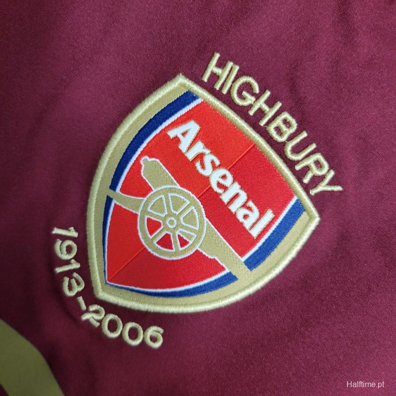 Retro 05-06 Arsenal Home Long Sleeve Jersey