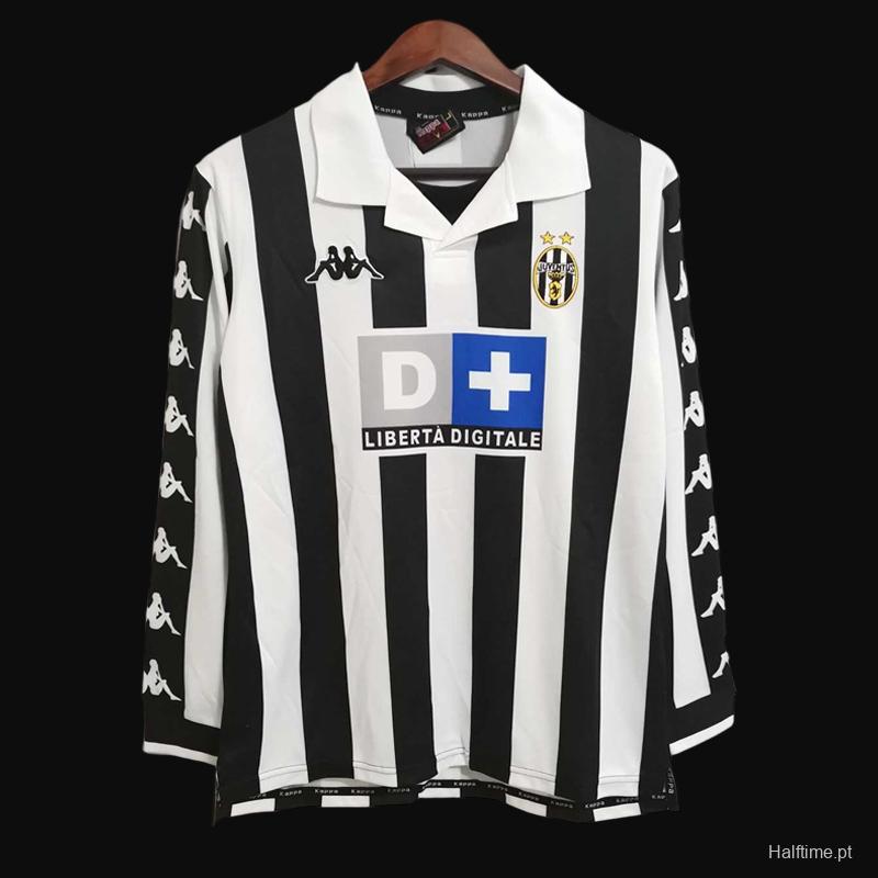 Retro 99/00 Juventus Home Long Sleeve Jersey