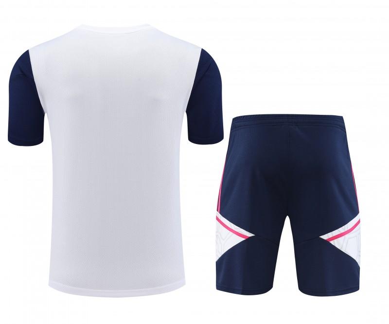 23-24 Arsenal White/Navy Short Sleeve+Shorts