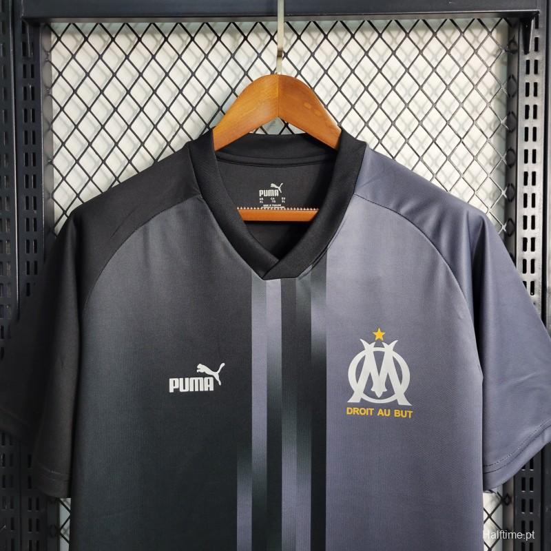 23-24 Marseille Training Black Jersey