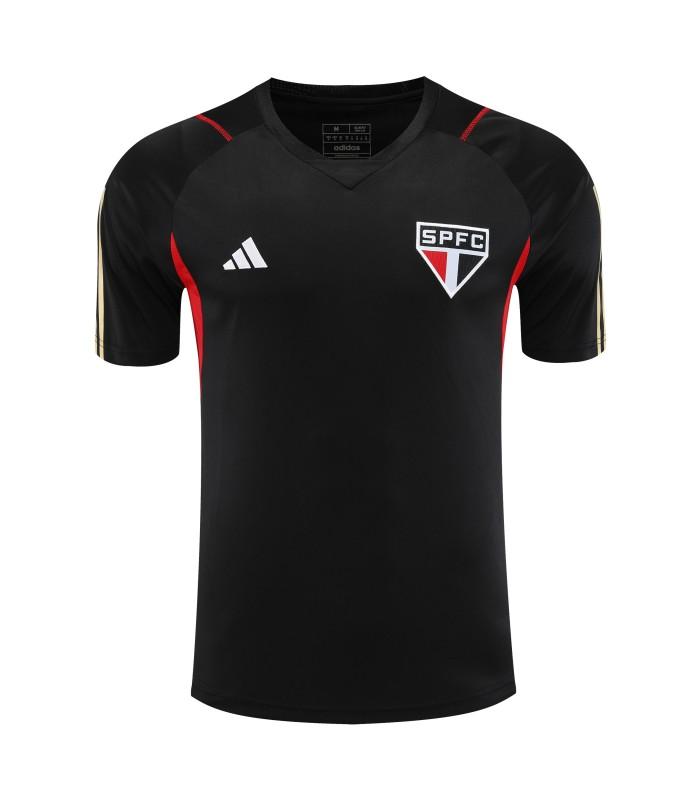 23-24 Sao Paulo Black Short Sleeve Jersey+Shorts