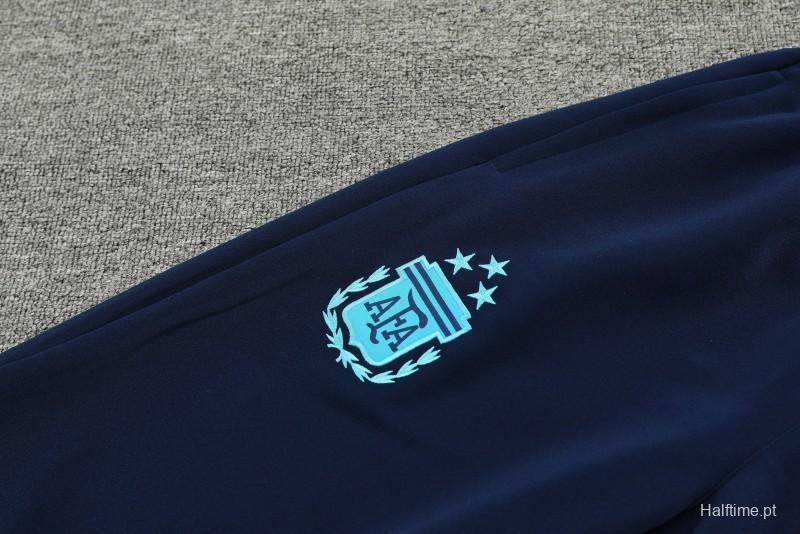 2023 Argentina Blue Full Zipper Jacket +Pants