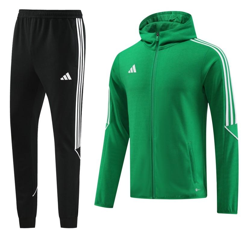 2023 Adidas Green Hoodie Full Zipper Jacket +Pants