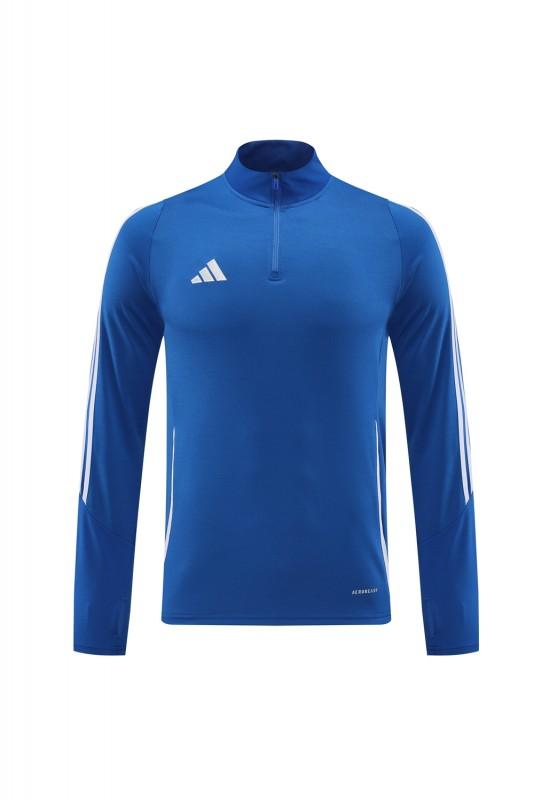 2024 Adidas Blue Half Zipper Jacket+Pants