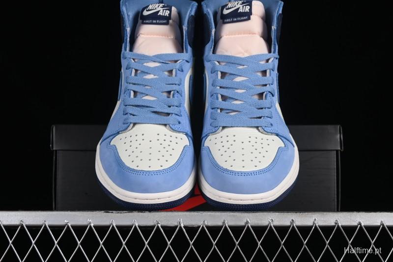 Air Jordan 1 High-Top "First in Flight" Obsidian 2.0  Basketball Shoes