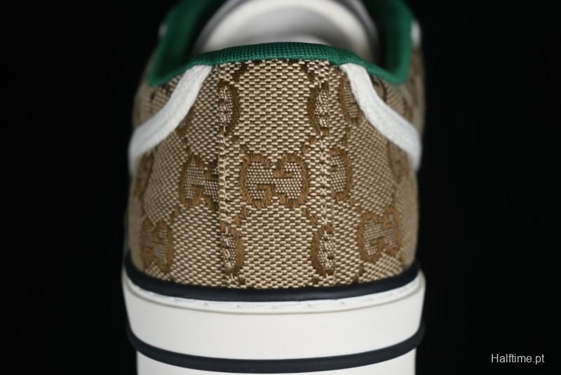 Gucci Tennis 1977 Print Sneaker Retro Casual Canvas Shoes - 02JPO9064