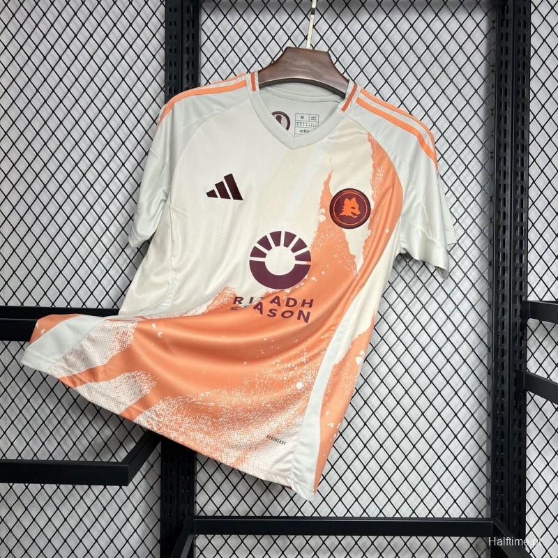 24/25 AS Roma Away White Jersey