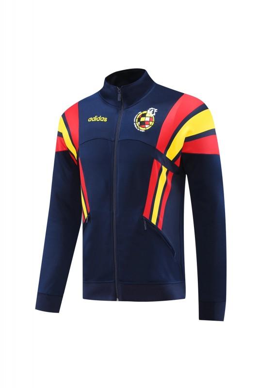 2024 Spain Navy Full Zipper Jacket +Long Pants