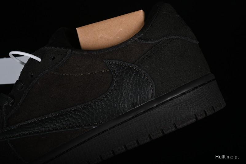 Nike Travis Scott x Air Jordan 1 Low OG AJ1 Reverse Swoosh Sneakers - DM7866-202