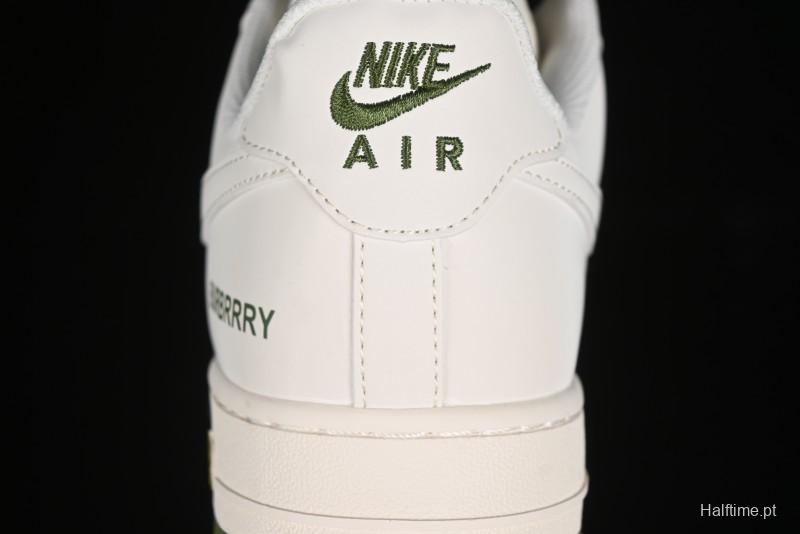 Nike Air Force 1 '07 Low Burberry Collaboration - Off White Mint Green Low Top Casual Sneakers - BB8588-221
