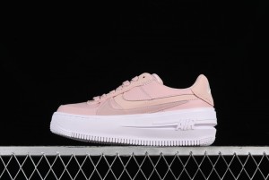 Nike Air Force 1 PLT Low-Top Casual Sneakers with Speed-Inspired Swoosh Design - DJ9946-602