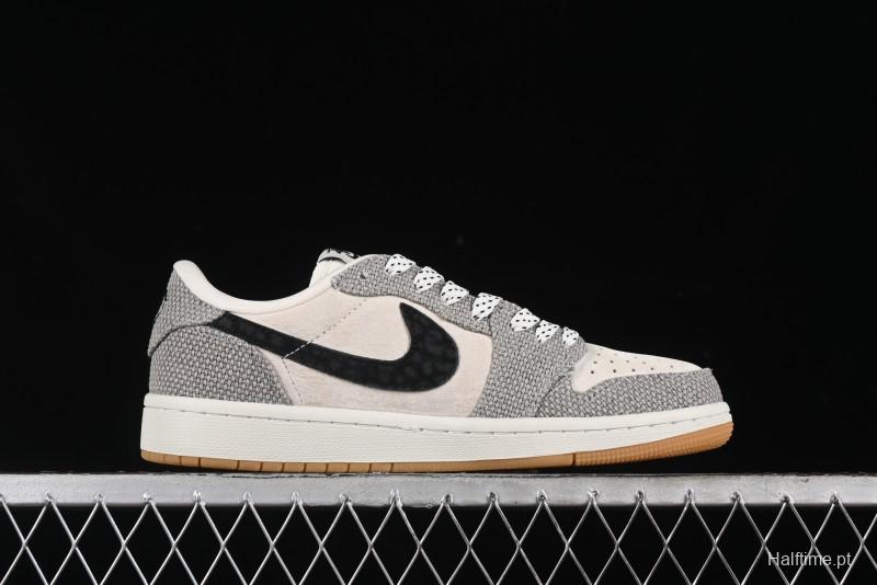 Nike Travis Scott x Fragment Design x Air Jordan 1 Low OG SP AJ1 Sneakers - JH6089-006