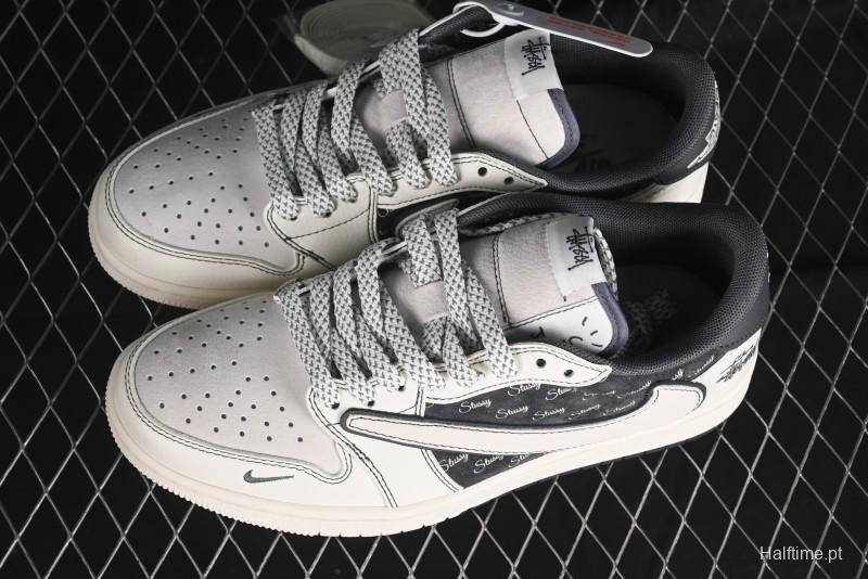Nike Air Jordan 1 Low OG SP Travis Scott x Fragment Design Collaboration Sneakers - SJ2068-123