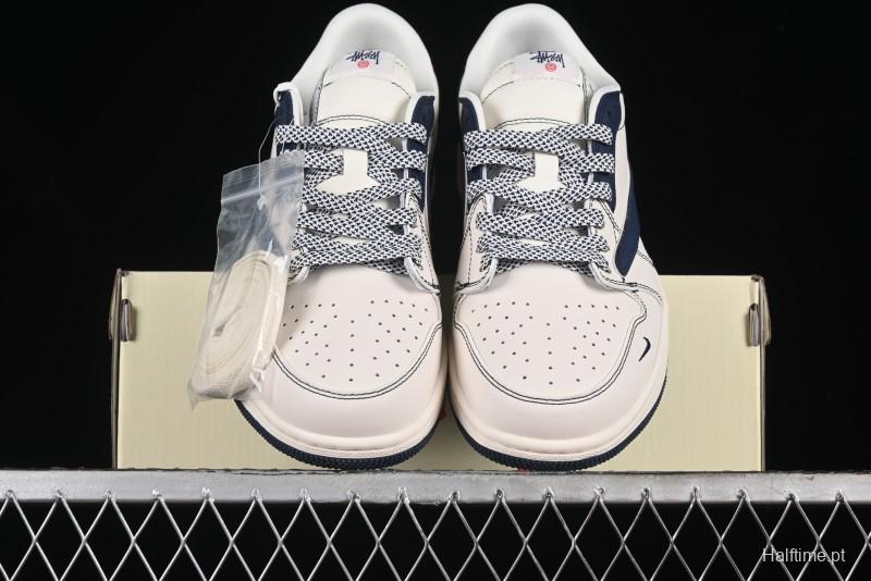 Nike Travis Scott x Fragment Design x Air Jordan 1 Low OG SP AJ1 Retro Sneakers - XZ3398-001