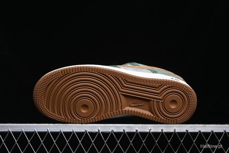 Nike Air Force 1 '07 Low UN Collaboration - Moss Green Low-Top Casual Sneakers - KK1988-022