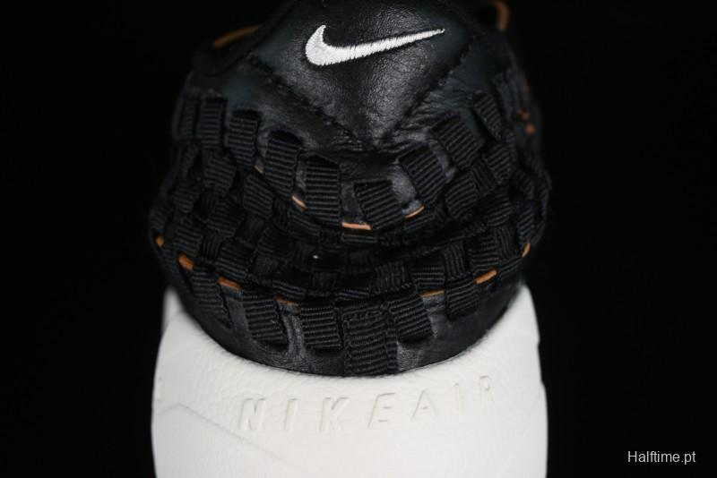 Nike Air Footscape Woven Asymmetrical Woven Slip-Resistant Low-Top Lifestyle Sneakers - FQ8129-010