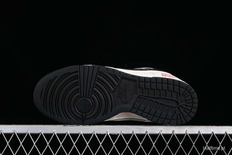 Nike Supreme x SB Dunk Low Stone Island Collaboration - Beige Black Starry Sky Anniversary Custom Low-Top Casual Skate Shoes - BB9866-003