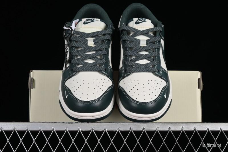 Nike SB Dunk Low Stussy Collaboration - Navy Starry Sky Anniversary Custom Low-Top Casual Skate Shoes - BB9898-003