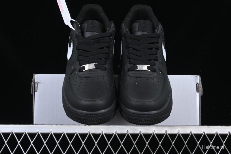 Nike Air Force 1 '07 Low Casual Sneakers with Black Splatter Design - ZH0316-046