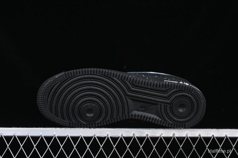 Nike Air Force 1 '07 Low Casual Sneakers with Black Splatter Design - ZH0316-046