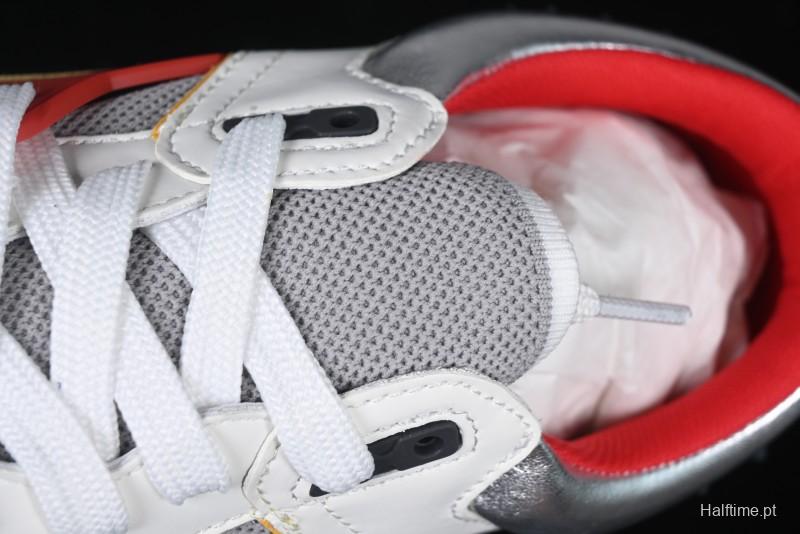 Christian Louboutin Funnyto Flat Comfortable Fashion Low-Top Sneakers in White Yellow Red - X.D4