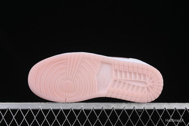Nike Air Jordan 1 Low AJ1 Carved Pink Low-Top Casual Sneakers - IB8859-101