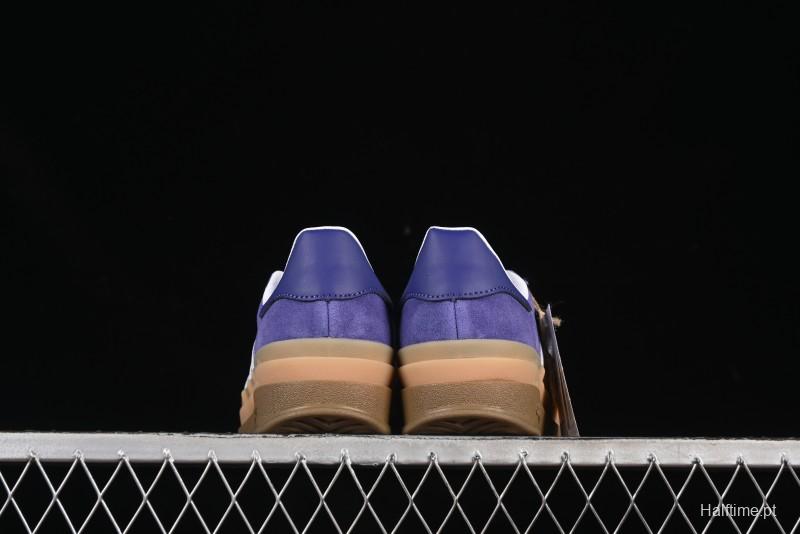 Adidas Originals Gazelle Bold IE0419 Low-Top Sneakers with Thick Sole for Casual Wear, Slip-Resistant and Durable