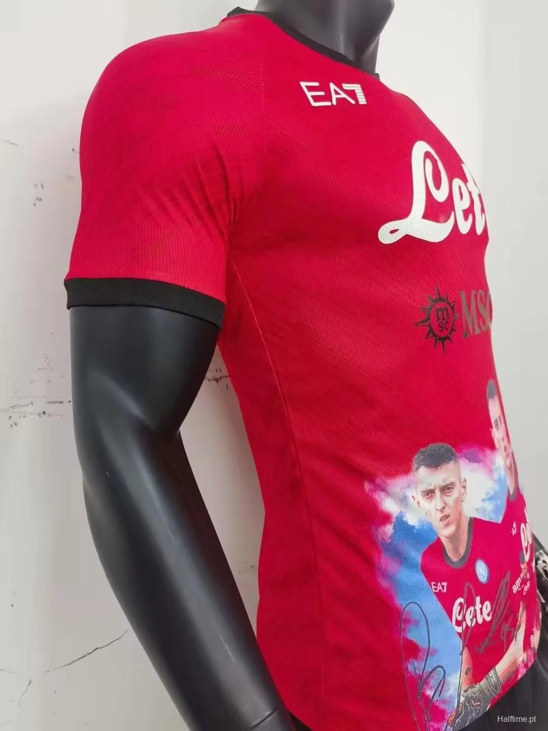 22/23 SSC Napoli Face Game Red Jersey