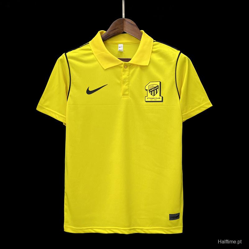 23/24 Al-Ittihad Club Yellow Polo Jersey