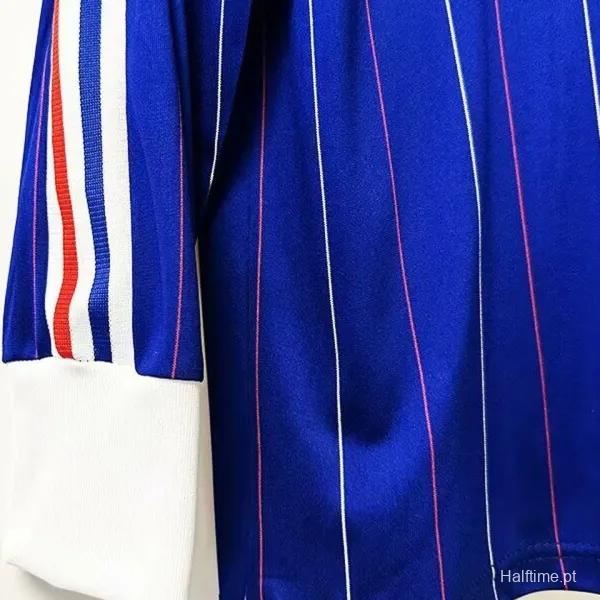 Retro 1982 France Home Long Sleeve Jersey