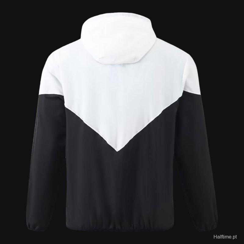 2024 Germany White/Black Windbreaker