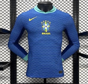 Player Version 2024 Brazil Away Blue Jersey