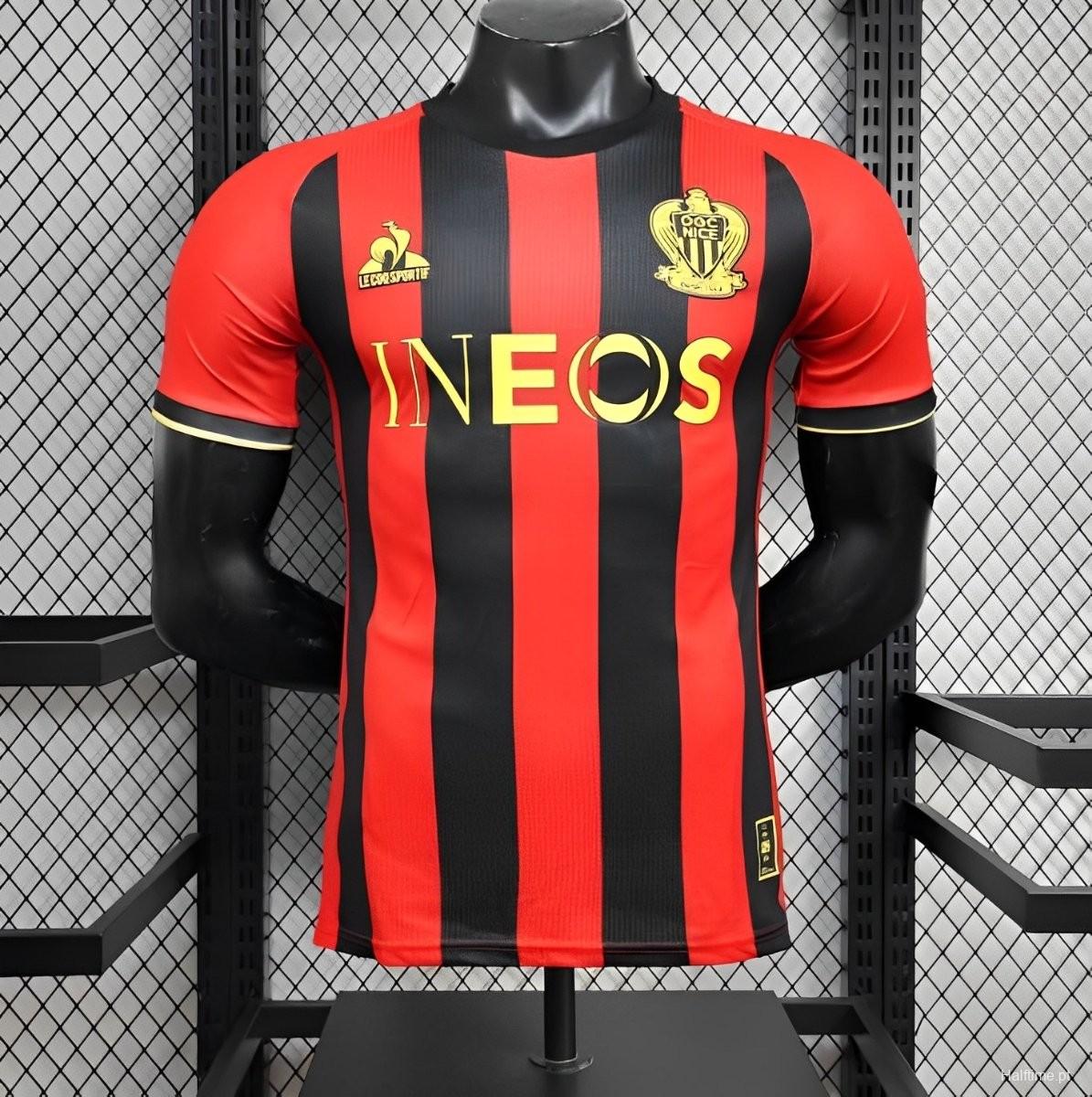 24 25 Player Version OGC Nice Home Jersey Halftime